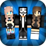 hd skins for minecraft 128x128 android application logo